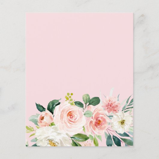 elegantes geometrisches Gold und Blütenrot (Rückseite)