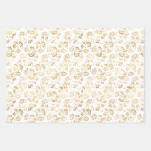 Elegantes geometrisches Goldmuster Geschenkpapier Set (Vorderseite 2)