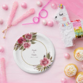 Elegantes geometrisches Hochzeitsdekor Pappteller (Party)