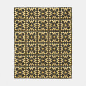 Elegantes geometrisches Kunstdesign Fleecedecke (Vorderseite)