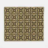 Elegantes geometrisches Kunstdesign Fleecedecke (Vorderseite (Horizontal))