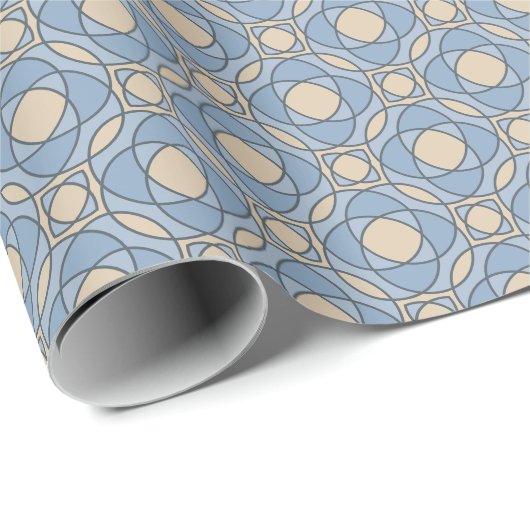 Elegantes geometrisches Mosaik-Geschenkpapier Geschenkpapier (Rolleneckpunkt)