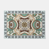 Elegantes geometrisches Mosaikmuster Fußmatte (Vorderseite)