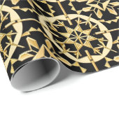 Elegantes geometrisches Muster Art Geschenkpapier (Rolleneckpunkt)