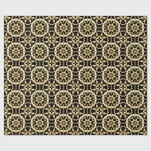 Elegantes geometrisches Muster Art Geschenkpapier (Saum)