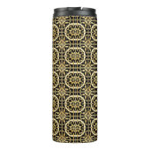 Elegantes geometrisches Muster Art Thermosbecher (Rückseite)