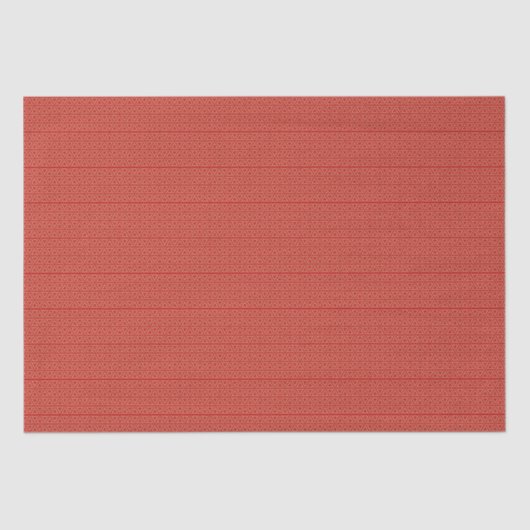 Elegantes geometrisches Muster aus Gold und Rot Seidenpapier (Vorderseite)