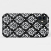 Elegantes geometrisches Muster aus schwarz und wei Case-Mate iPhone Hülle (Rückseite (Horizontal))