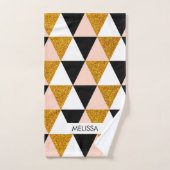 Elegantes geometrisches Muster Badhandtuch Set (Handtuch)