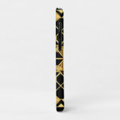 Elegantes geometrisches Muster Case-Mate iPhone Hülle (Hinten/Links)