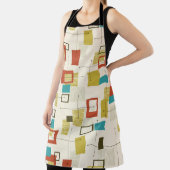 Elegantes geometrisches Muster des Retro-Mittelzen Schürze (InSitu)