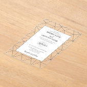 Elegantes geometrisches Muster - Einladungen für H (Ablage )