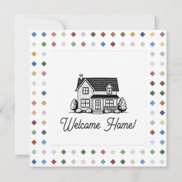 Elegantes, geometrisches Muster Feiertagskarte