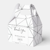 Elegantes geometrisches Muster Hochzeit Geschenkschachtel (Vorderseite)