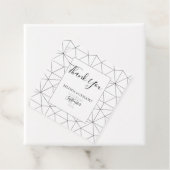 Elegantes geometrisches Muster Hochzeitsgeschenke  Geschenkanhänger (Beispiel)