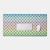 Elegantes, geometrisches Muster in Pastellfarben Schreibtischunterlage (Tastatur & Maus)