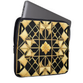 Elegantes geometrisches Muster Laptopschutzhülle (Vorne Rechts)