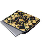 Elegantes geometrisches Muster Laptopschutzhülle (Vorne Knopf)