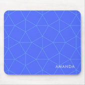 Elegantes, geometrisches Muster mit Individuelle N Mousepad (Vorne)