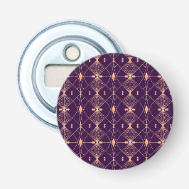 Elegantes geometrisches Muster mit orangefarbenem  Flaschenöffner
