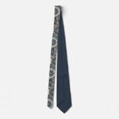 Elegantes geometrisches Muster Neck Tie Krawatte (Rückseite)