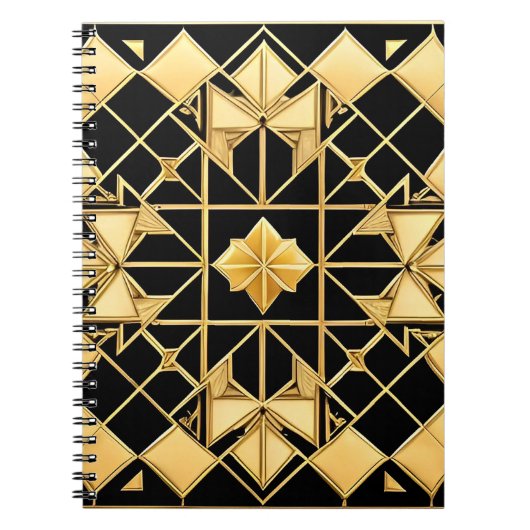 Elegantes geometrisches Muster Notizblock (Vorderseite)