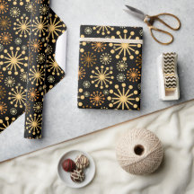Elegantes geometrisches Muster schwarz und gold