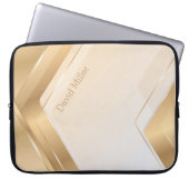 Elegantes geometrisches Muster und individuelle An Laptopschutzhülle (Vorderseite)