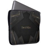 Elegantes geometrisches Muster und individuelle An Laptopschutzhülle (Vorne Rechts)