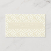 Elegantes geometrisches Muster Visitenkarte (Vorderseite)