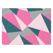Elegantes geometrisches pastellfarbenes Rosa Smara Tischdecke (Vorderseite (Horizontal))
