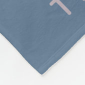 Elegantes geometrisches Personalisiertes Foto Fleecedecke (Ecke)