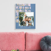 Elegantes geometrisches Personalisiertes Foto Leinwanddruck (Insitu (Wohnzimmer))