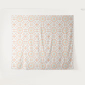 Elegantes geometrisches Retromuster Wandteppich (Vorderseite (Horizontal))