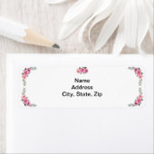 Elegantes geometrisches Rosa-Adressfeld (Insitu)