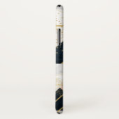 Elegantes geometrisches und konfetti-goldenes Desi Case-Mate iPhone Hülle (Hinten/Rechts)