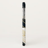 Elegantes geometrisches und konfetti-goldenes Desi Case-Mate iPhone Hülle (Hinten/Links)