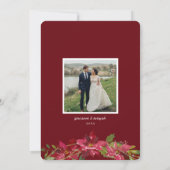 Elegantes geometrisches Weihnachtsfest - Foto Feiertagskarte (Rückseite)