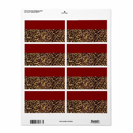 Elegantes Gepardmuster (Vorne)