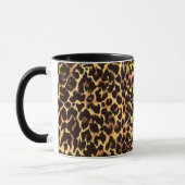 Elegantes Gepardmuster Tasse (Links)