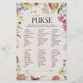 Elegantes, gepresstes Brautparty Purse Game (Vorderseite)