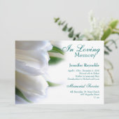 Elegantes Gerahmtes Foto Gedenkstätte Beerdigung S Einladung (Stehend Vorderseite)