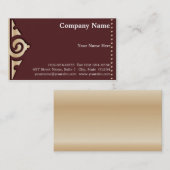 Elegantes Gericht Visitenkarte (Vorne/Hinten)