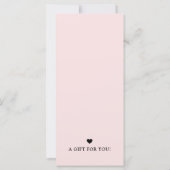 Elegantes Geschäft Personalisierte Geschenkkarte (Rückseite)