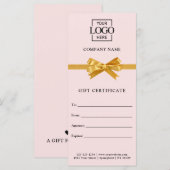 Elegantes Geschäft Personalisierte Geschenkkarte (Vorne/Hinten)