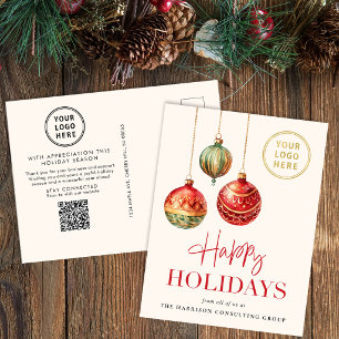 Elegantes Geschäftslogo QR-Code Weihnachten