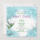 Elegantes Geschäftsöffnen formal Einladung (Rückseite)