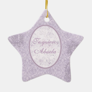Elegantes Geschenk für Abuela. Keramik Ornament