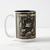 Elegantes Geschenk für Bäcker Zweifarbige Tasse (Links)