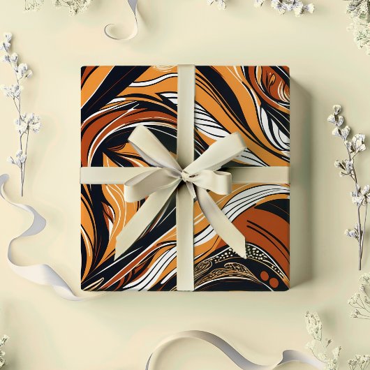 Elegantes Geschenk für Botanische Blätter Geschenkpapier